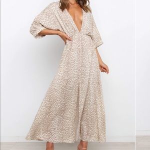 Leopard Print Maxi Dress